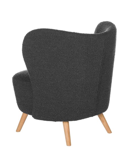 Butaca TÅGET, Textil Gris Oscuro / Madera Natural - Vackart