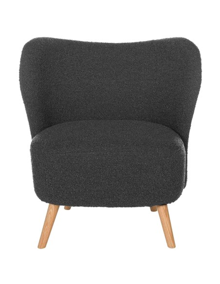 Butaca TÅGET, Textil Gris Oscuro / Madera Natural - Vackart