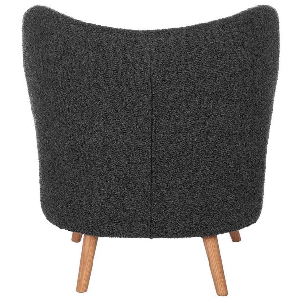 Butaca TÅGET, Textil Gris Oscuro / Madera Natural - Vackart Butaca TÅGET, Textil Gris Oscuro / Madera Natural - Vackart