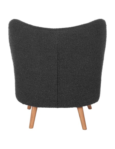 Butaca TÅGET, Textil Gris Oscuro / Madera Natural - Vackart