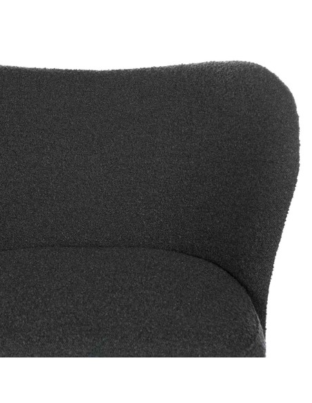 Butaca TÅGET, Textil Gris Oscuro / Madera Natural - Vackart