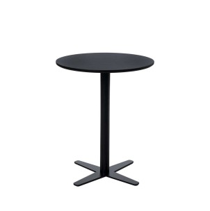 Mesa FREJA Ø60 cm de Comedor, Madera / Metal Negro - Vackart. Las más exclusivas y modernas mesas de diseño nórdico en Vackart, tu tienda de diseño online.