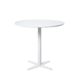 Mesa FREJA Ø80 cm de Comedor, Madera / Metal Blanco - Vackart. Las más exclusivas y modernas mesas de diseño nórdico en Vackart, tu tienda de diseño online.