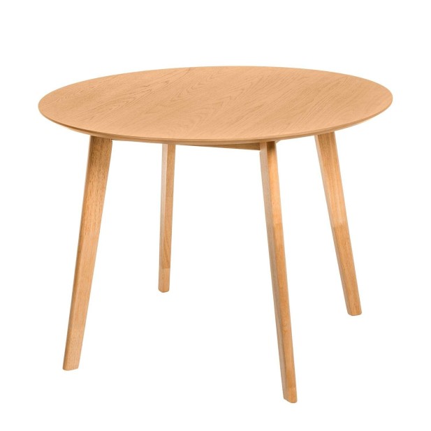 Mesa BJARNE Ø100 cm de Comedor, Madera Natural - Vackart