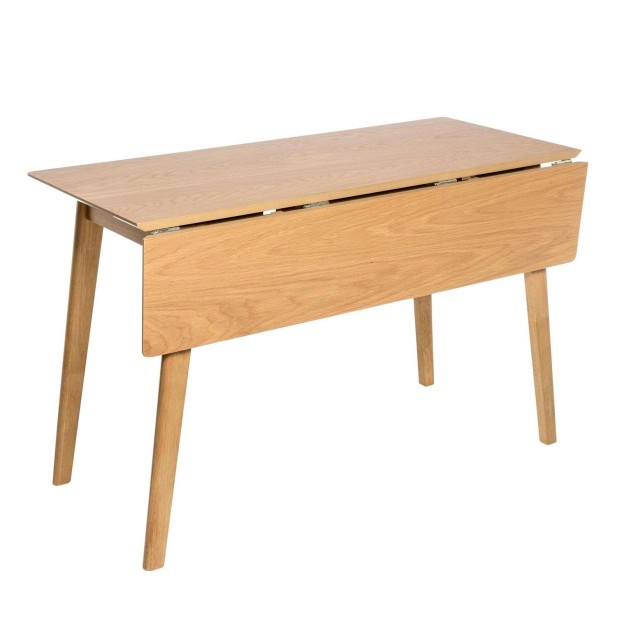 Mesa Abatible NYTTIG 120x50(75) cm Comedor, Madera Natural - Vackart