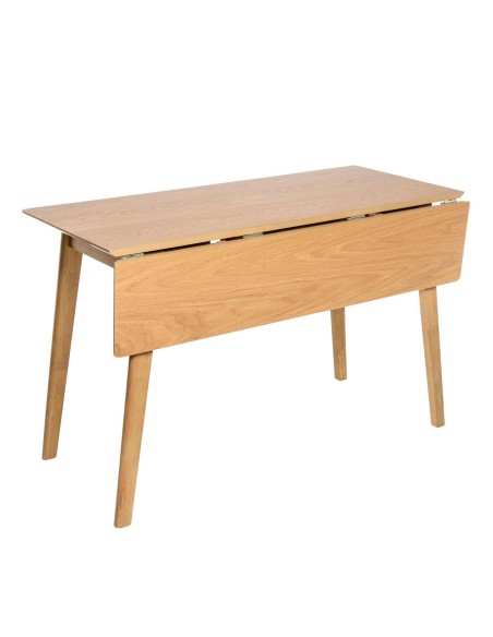 Mesa Abatible NYTTIG 120x50(75) cm Comedor, Madera Natural - Vackart