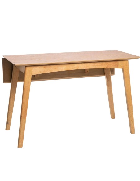Mesa Abatible NYTTIG 120x50(75) cm Comedor, Madera Natural - Vackart