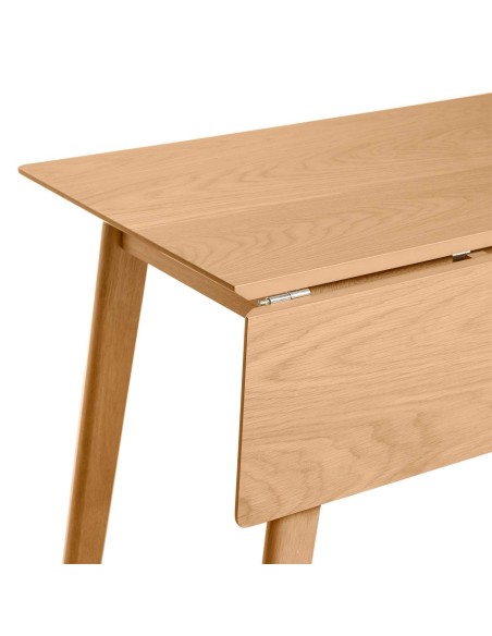 Mesa Abatible NYTTIG 120x50(75) cm Comedor, Madera Natural - Vackart