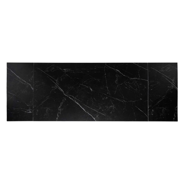 Mesa Ext MAGNUS 180(220/260) cm, Porcelánico / Metal Negro - Vackart Mesa Ext MAGNUS 180(220/260) cm, Porcelánico / Metal Negro - Vackart