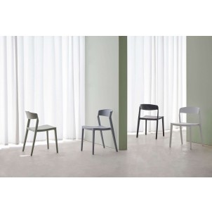 Silla ÉLIA, Polipropileno Blanco - Vackart 2