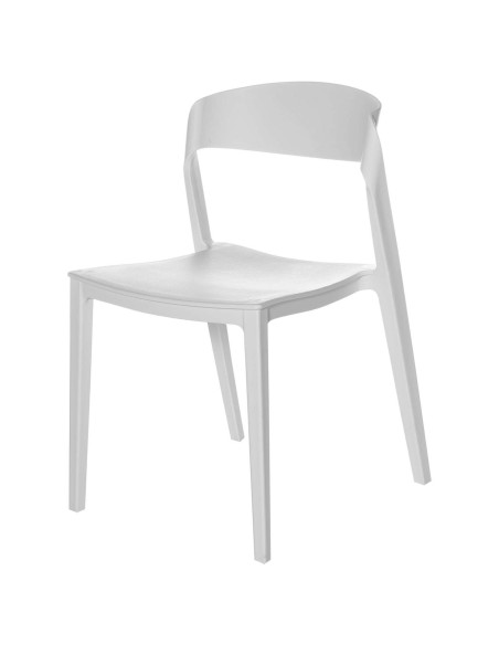Silla ÉLIA, Polipropileno Blanco - Vackart