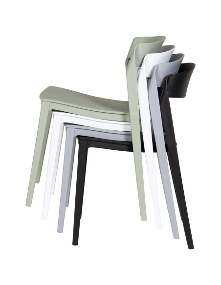 Silla ÉLIA, Polipropileno Blanco - Vackart