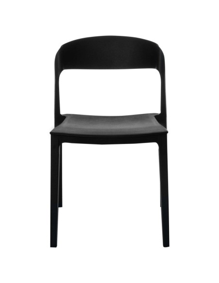 Silla ÉLIA, Polipropileno Negro - Vackart
