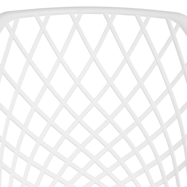 Silla con Brazos GARDINE, Polipropileno / Metal Blanco - Vackart Silla con Brazos GARDINE, Polipropileno / Metal Blanco - Vackart