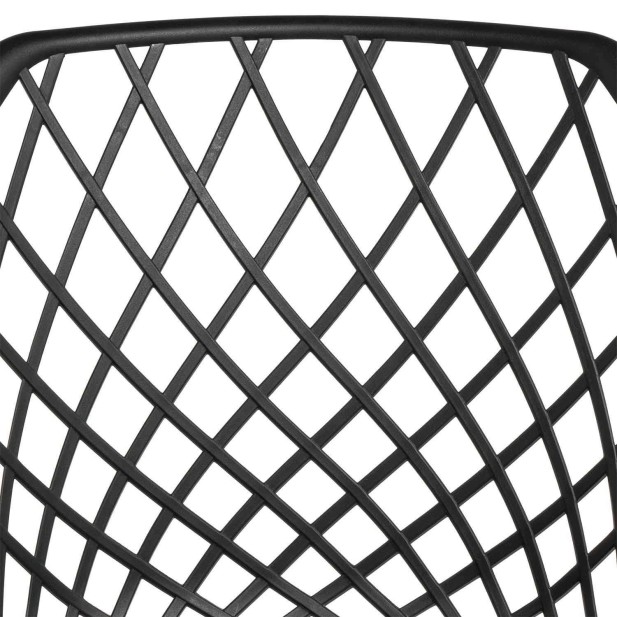 Silla con Brazos GARDINE, Polipropileno / Metal Negro - Vackart Silla con Brazos GARDINE, Polipropileno / Metal Negro - Vackart