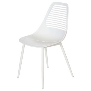 Silla NED, Polipropileno / Metal Blanco - Vackart. La más exclusiva selección de sillas de diseño en Vackart, tu tienda de diseño online.