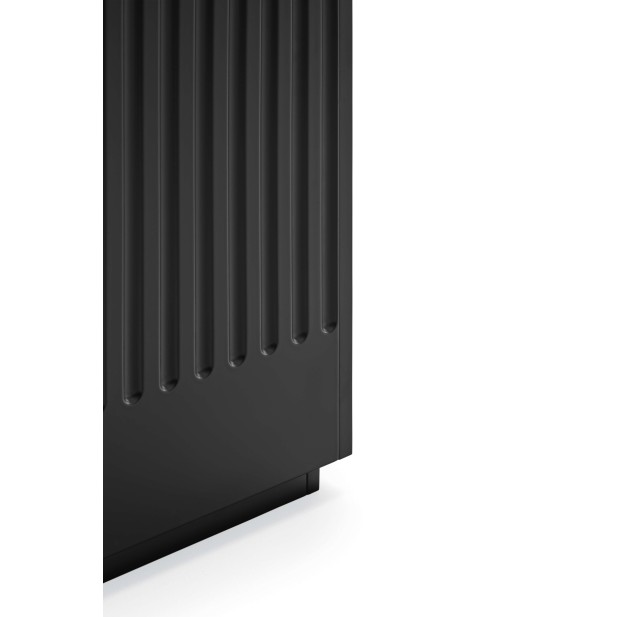 Aparador DORIC 198x48 cm, Negro / Interior Antracita - Teulat. Vackart