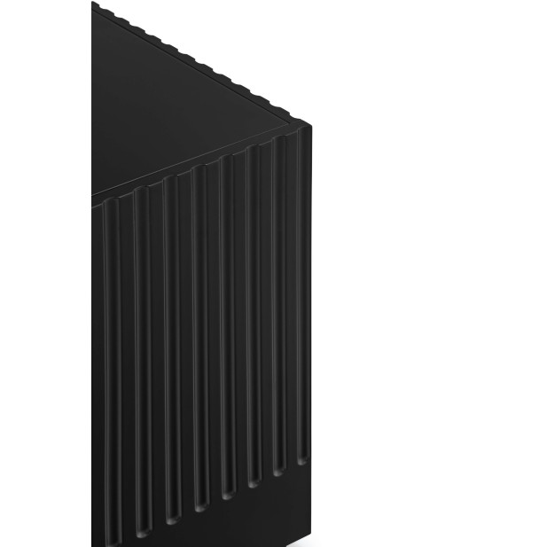 Aparador DORIC 198x48 cm, Negro / Interior Antracita - Teulat. Vackart