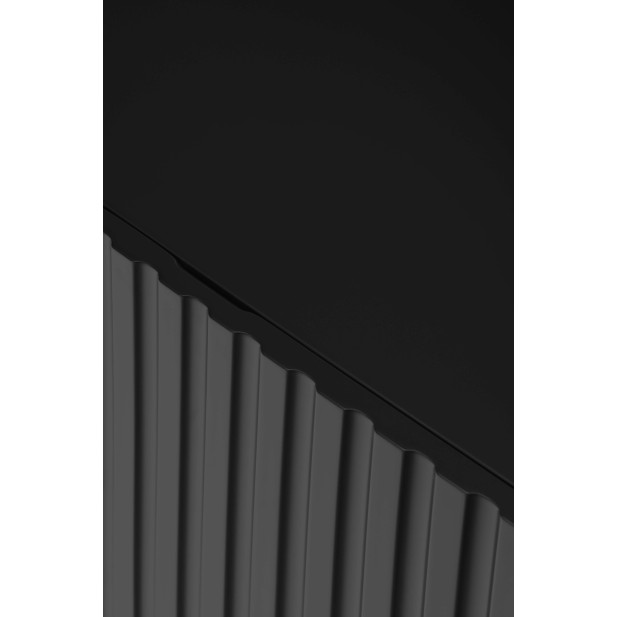 Aparador DORIC 198x48 cm, Negro / Interior Antracita - Teulat. Vackart