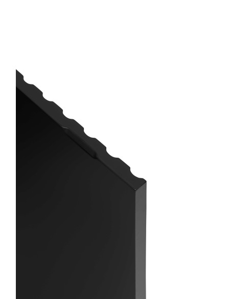 Aparador DORIC 198x48 cm, Negro / Interior Antracita - Teulat. Vackart