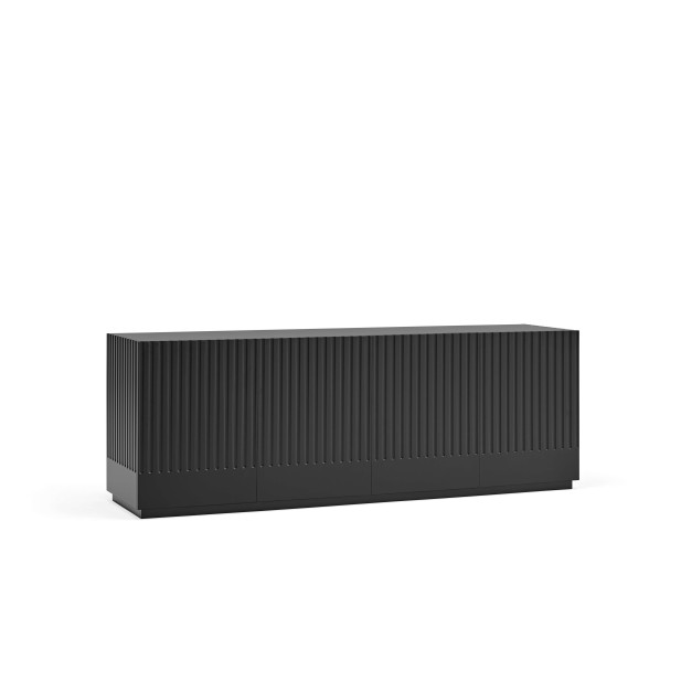 Aparador DORIC 198x48 cm, Negro / Interior Antracita - Teulat. Vackart