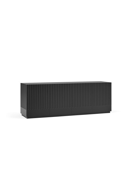Aparador DORIC 198x48 cm, Negro / Interior Antracita - Teulat. Vackart