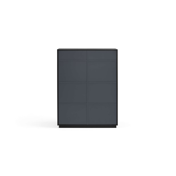 Aparador DORIC 91x120 cm, Negro / Interior Antracita - Teulat. Vackart