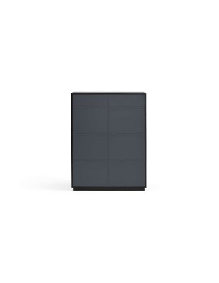 Aparador DORIC 91x120 cm, Negro / Interior Antracita - Teulat. Vackart