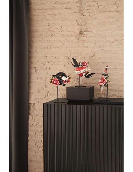 Aparador DORIC 91x120 cm, Negro / Interior Antracita - Teulat. Vackart