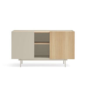 Aparador OTTO 130x45 cm, DM Arena / Roble Natural - Teulat. Vackart