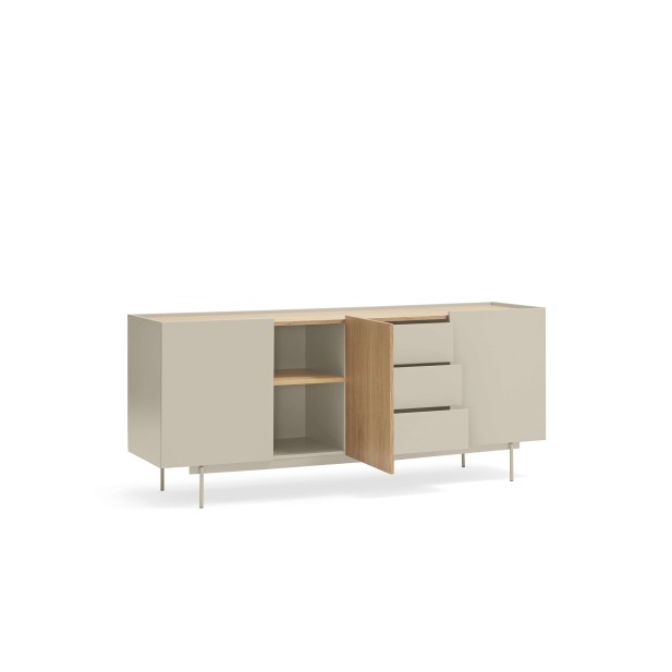 Aparador OTTO 180x45 cm, DM Arena / Roble Natural - Teulat
