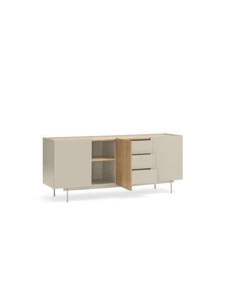 Aparador OTTO 180x45 cm, DM Arena / Roble Natural - Teulat