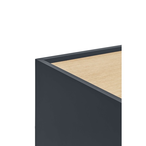 Aparador OTTO 180x45 cm, Antracita / Roble Natural - Teulat. Vackart