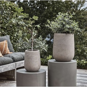 Set 2 Macetas HDArdo, Cemento Natural - House Doctor. Vackart 2