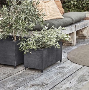 Set 2 Macetas HDFile, Hierro Gris - House Doctor. Vackart 2