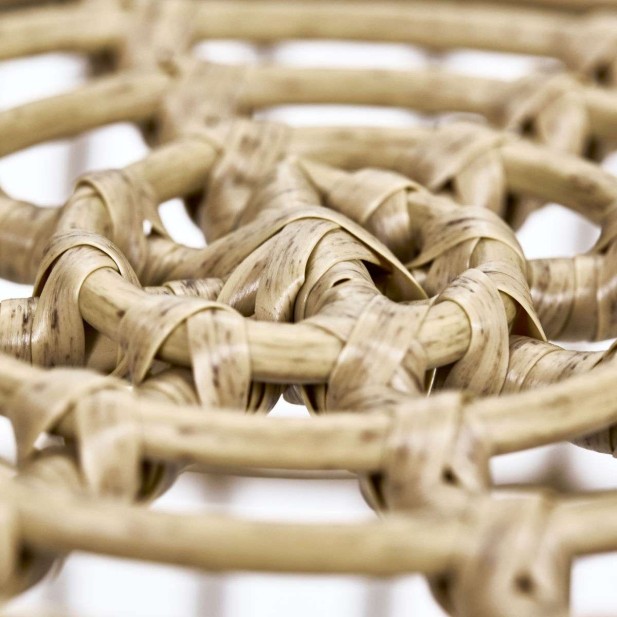 Mesa de Centro HDLoka, Ratán Sintético Natural - House Doctor. Vackart