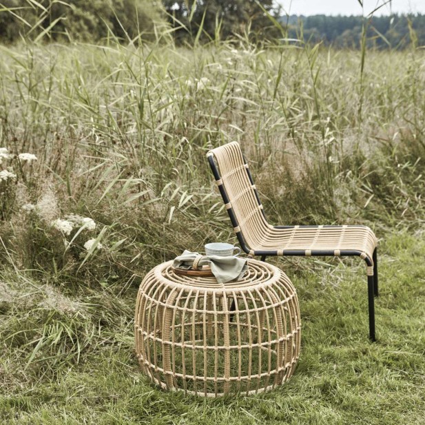 Mesa de Centro HDLoka, Ratán Sintético Natural - House Doctor. Vackart