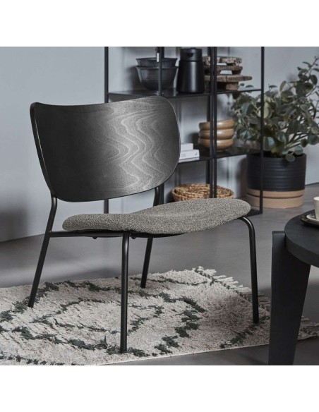 Sillón HDLonga, Madera / Textil Marrón - House Doctor. Vackart