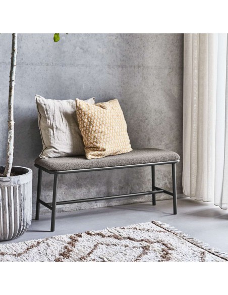 Banco HDToda, Textil Marrón / Metal - House Doctor. Vackart