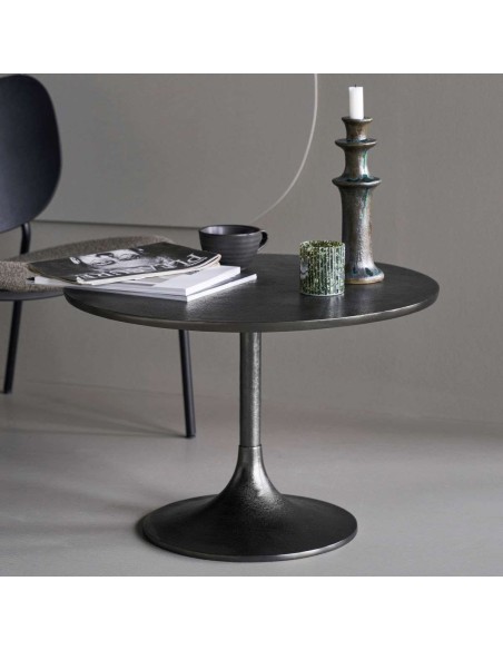 Mesa de Centro HDPan Ø61 cm, Metal Negro - House Doctor. Vackart