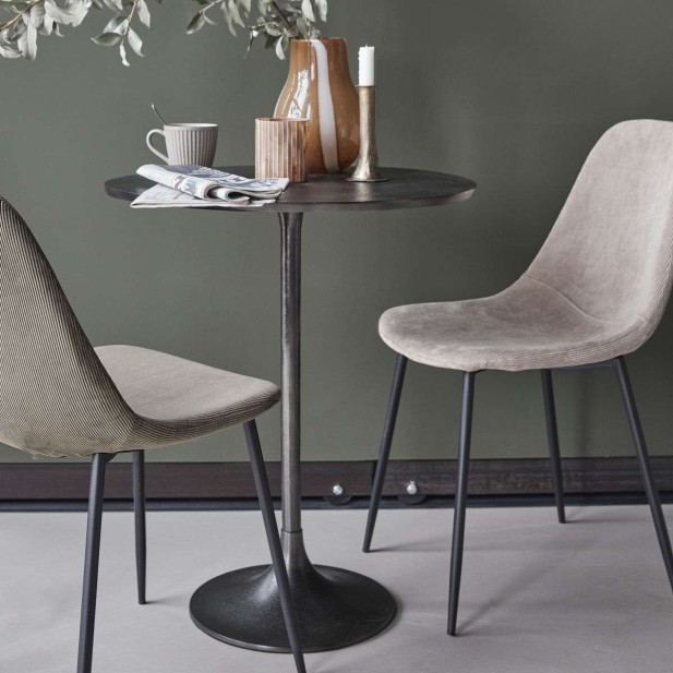 Mesa HDPan Ø61 cm, de Comedor / Metal Negro - House Doctor. Vackart