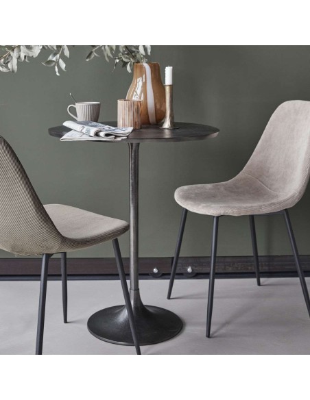 Mesa HDPan Ø61 cm, de Comedor / Metal Negro - House Doctor. Vackart