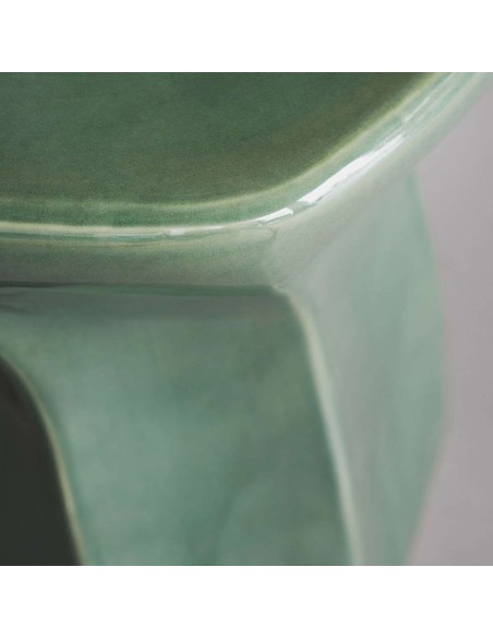 Taburete Bajo HDLapo, Cerámica Verde - House Doctor. Vackart