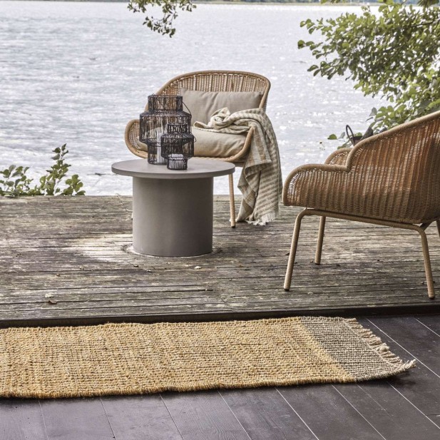 Alfombra HDTrap 140x70 cm, Yute Dorado - House Doctor. Vackart