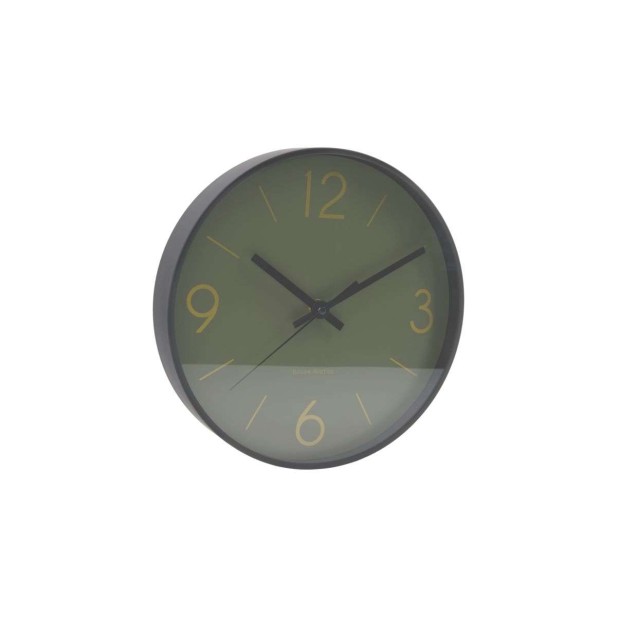 Reloj de Pared HDTime Ø24,8 cm, Verde Oscuro - House Doctor. Vackart