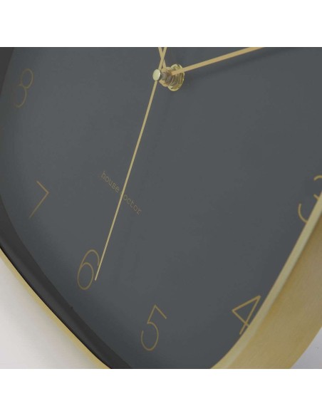 Reloj de Pared HDShape 29x29 cm, Gris Oscuro - House Doctor. Vackart