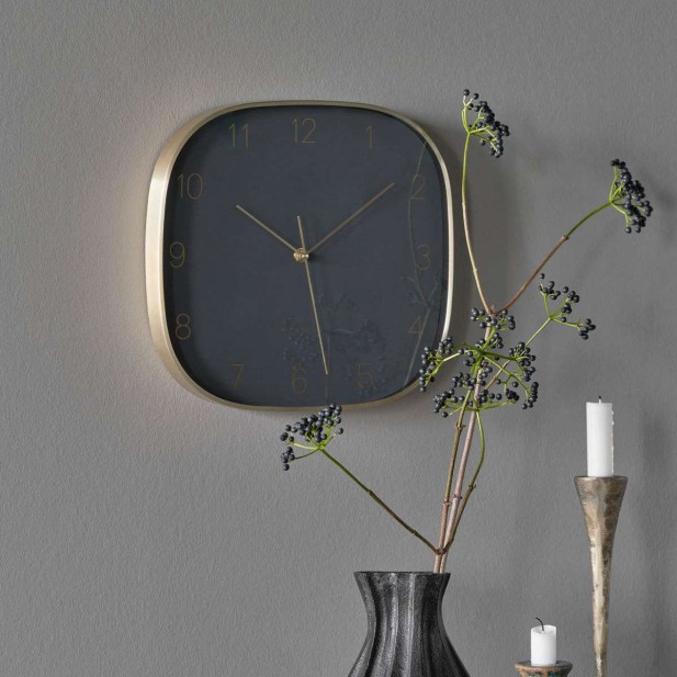 Reloj de Pared HDShape 29x29 cm, Gris Oscuro - House Doctor. Vackart