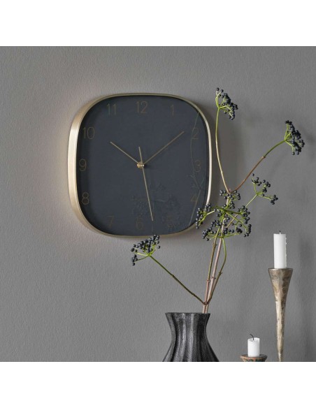 Reloj de Pared HDShape 29x29 cm, Gris Oscuro - House Doctor. Vackart