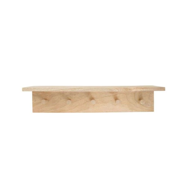 Perchero de Pared HDSate 5 Perchas, Natural - House Doctor. Vackart
