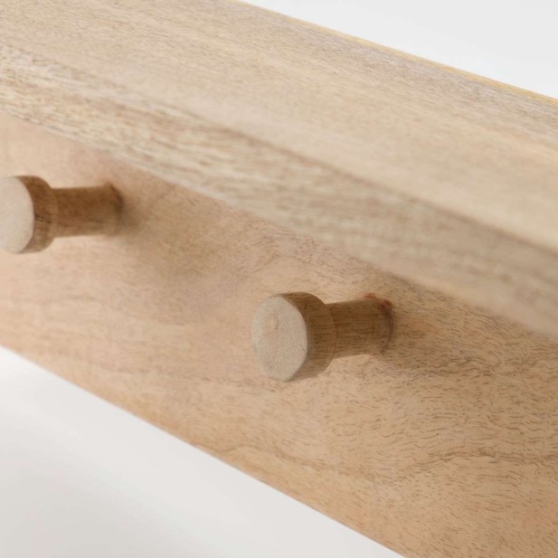 Perchero de Pared HDSate 5 Perchas, Natural - House Doctor. Vackart